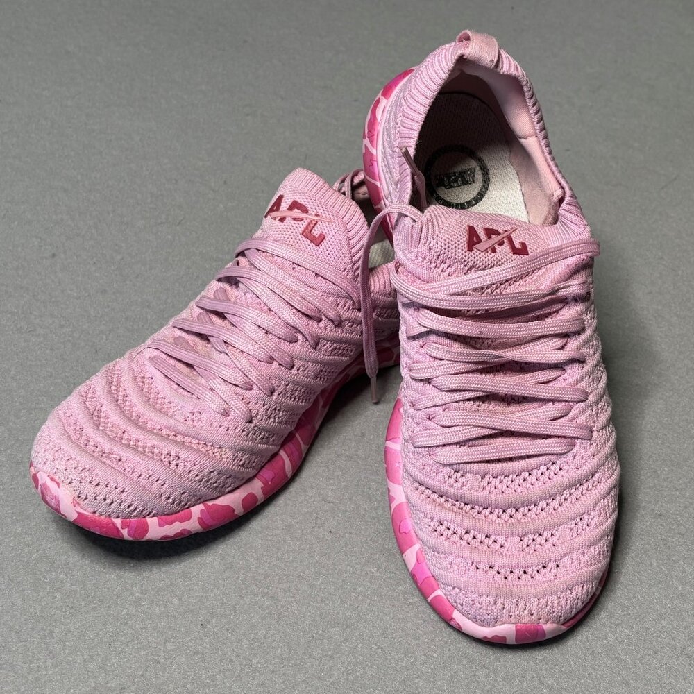APL Sneakers Techloom Wave Pink / Leopard Womens US 7.5 Limited Edition